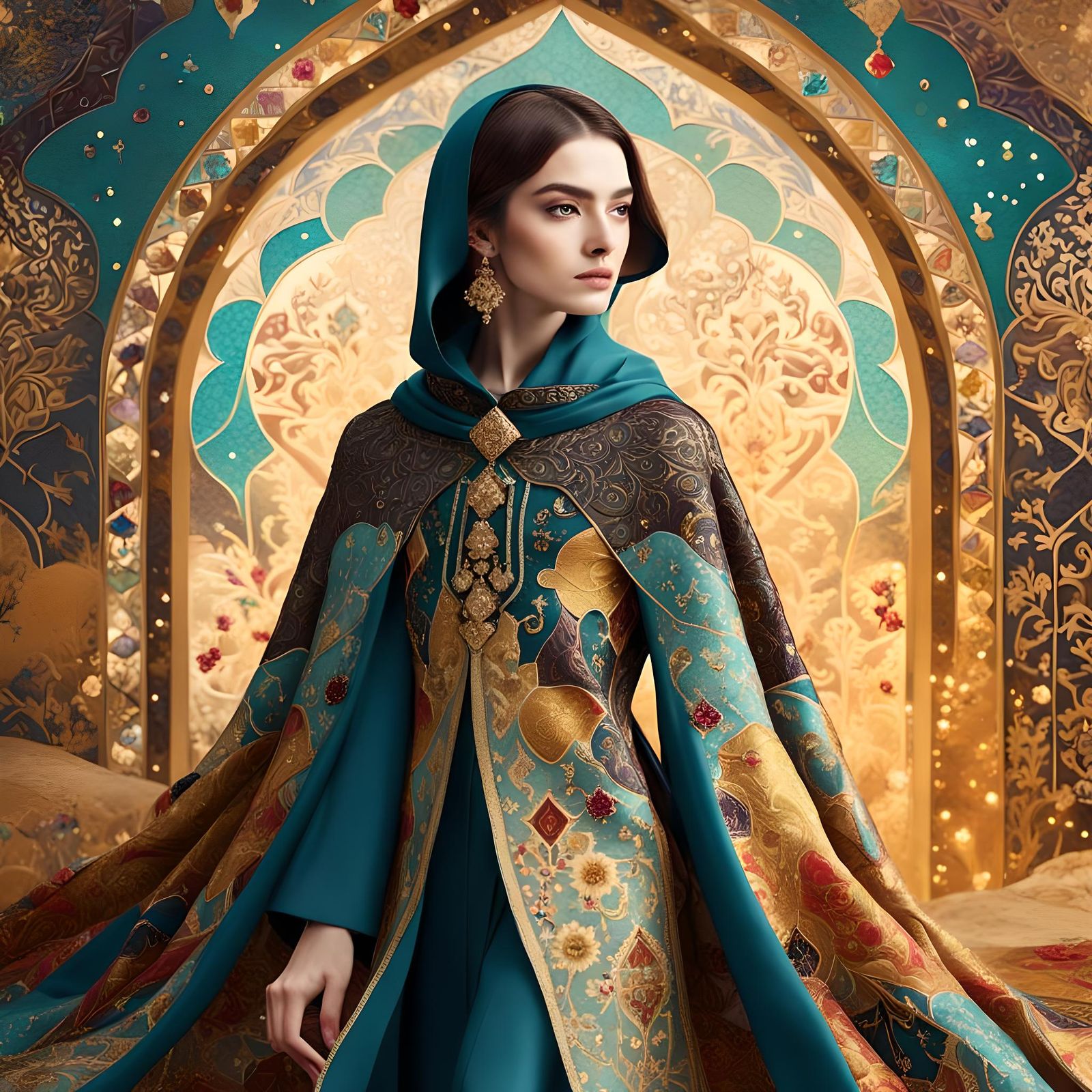 Safavid Motifs Meet Modern Design: Fabric Art