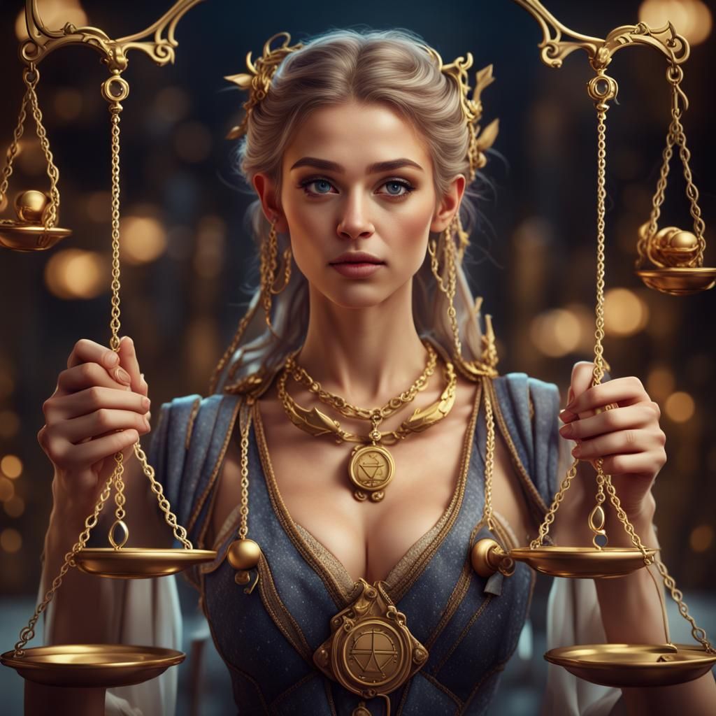 Beautiful Libra Woman - Zodiac Sign Collection