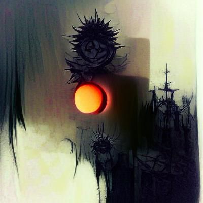 AI Interpretation of a Dark Sun