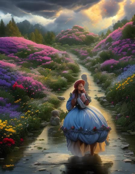 Spring S.A.D. Portrait: A Colorful Expression of Remembrance