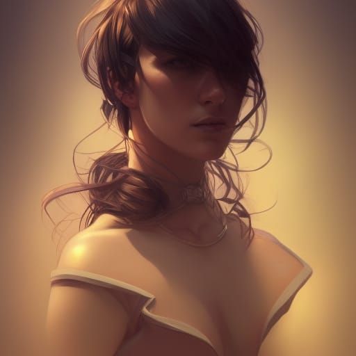 Ink Drinkers Portrait in Art Nouveau Style