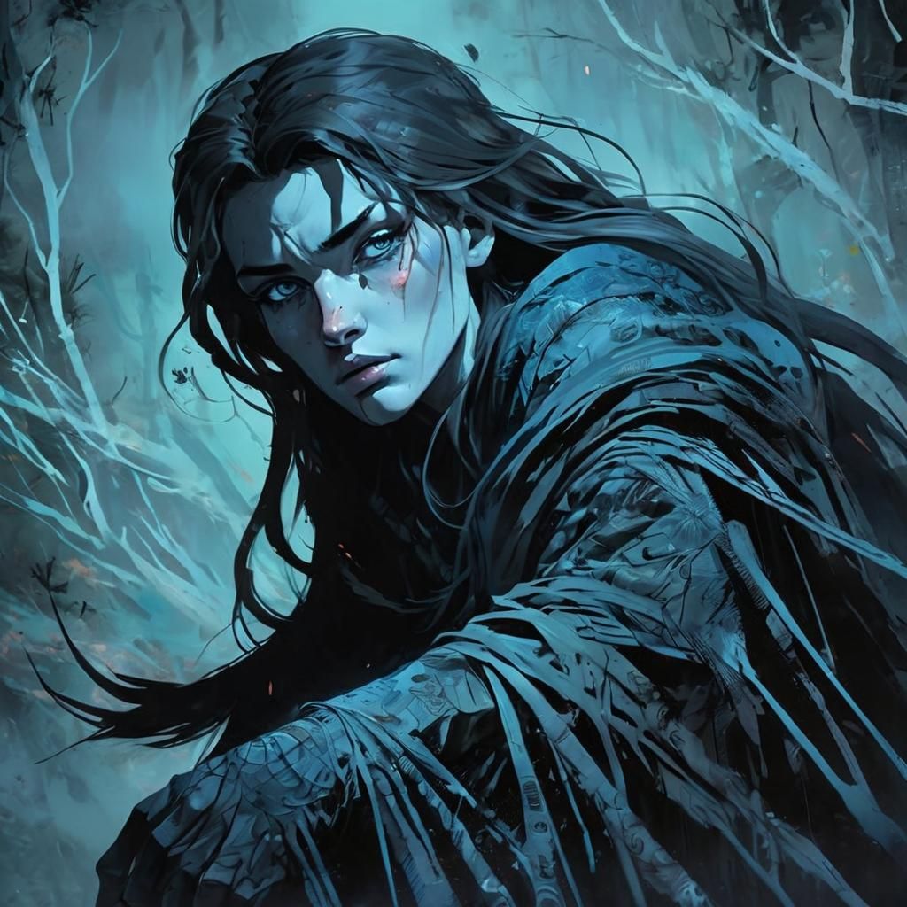 Mystical Forest: Dark Fantasy Manga Illustration