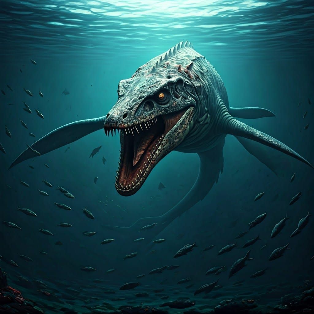 Freddy Krueger Mosasaur Sea Monster Emerges from Dreamworld ...