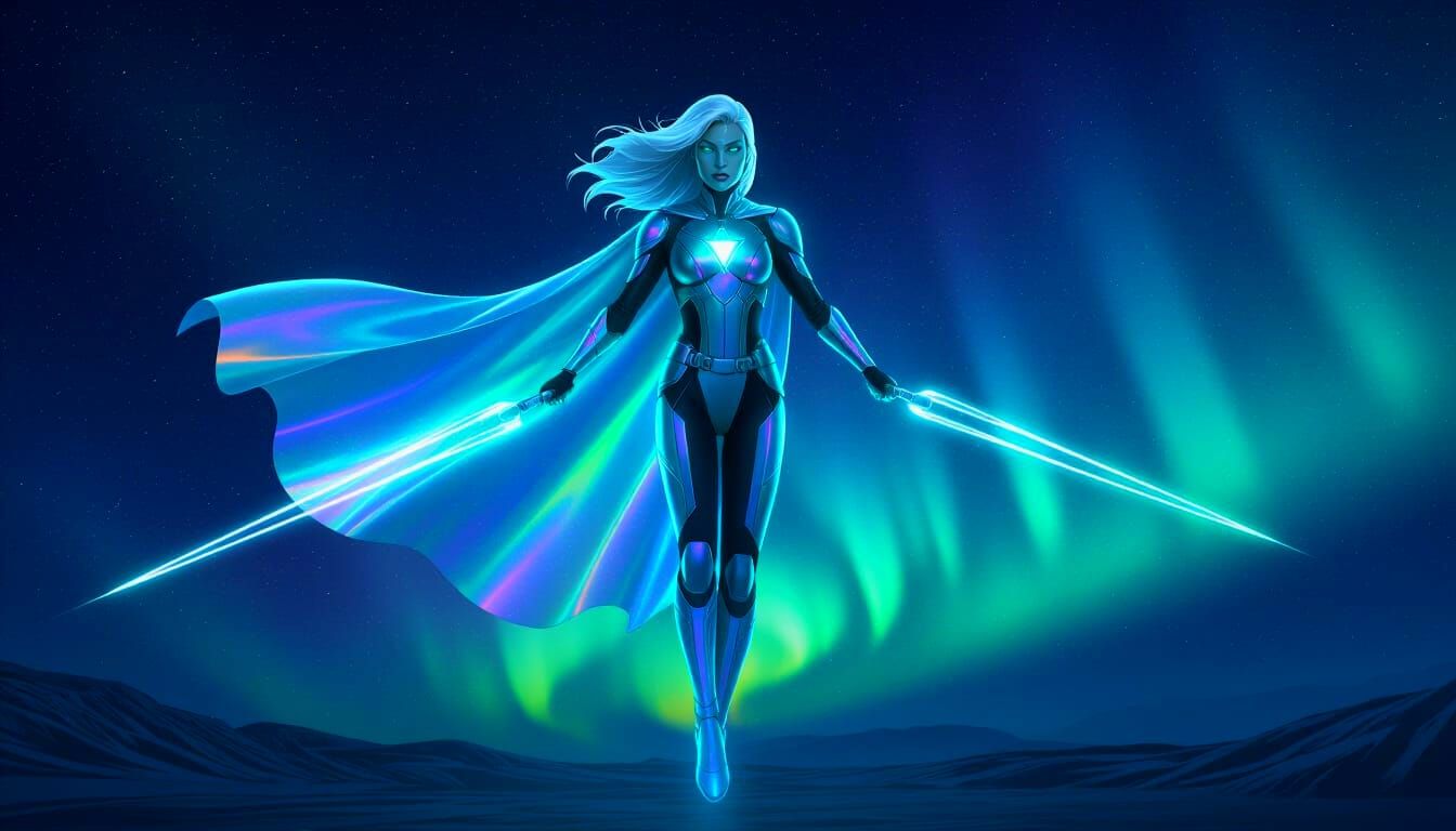 Aurora Warrior: Superhero of Light and Shadow