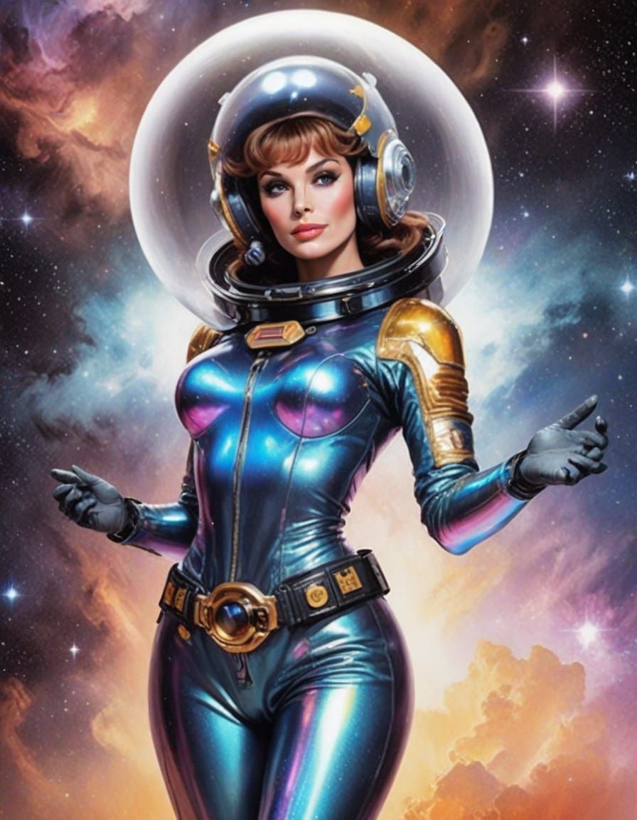 Retro-Futuristic Space Explorer