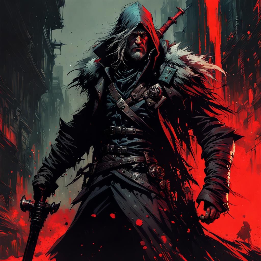 Bloodthirsty Fantasy Beast Brawler Character Concept Art