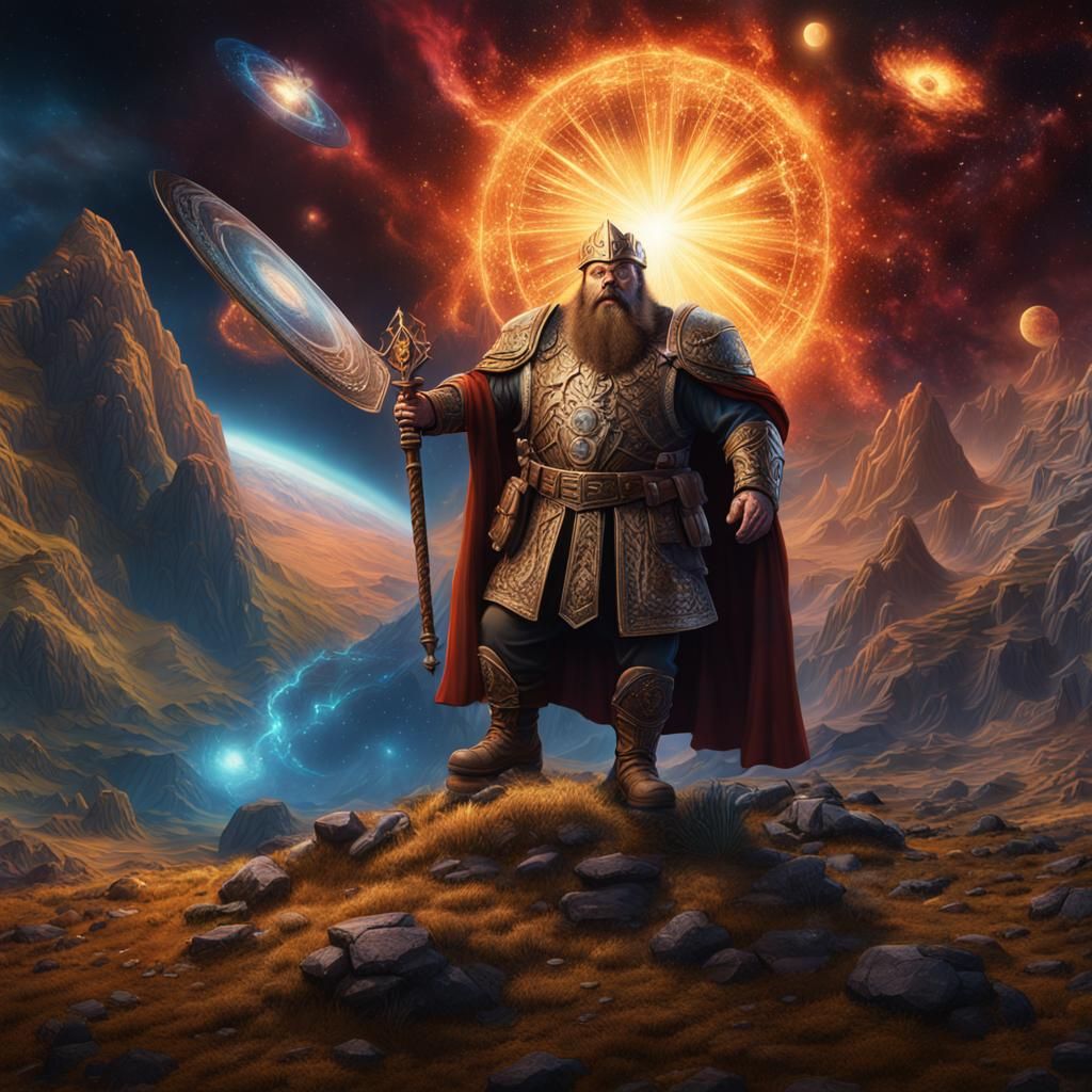 Brian Blessed Battles the Big Bang in Digital Art