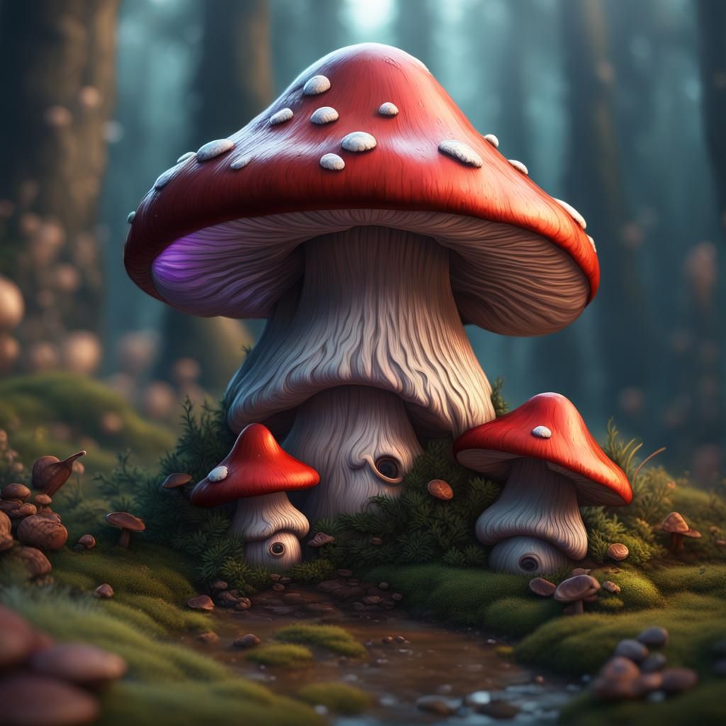 Fantastical Mushroom Gnome Concept Art