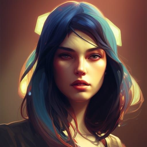 Ruby Portrait in Hyperdetailed Artstation Style
