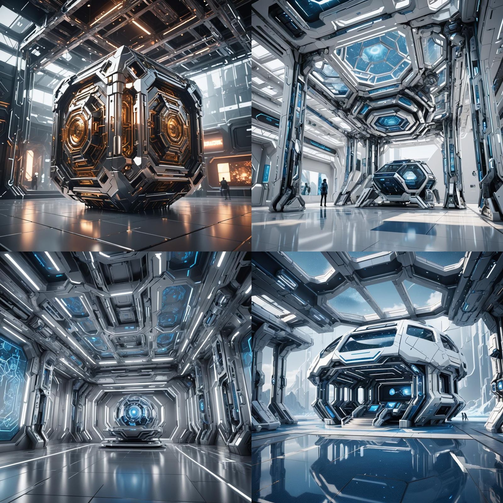 Futuristic Exhibition Pavilion in Sci-Fi Style