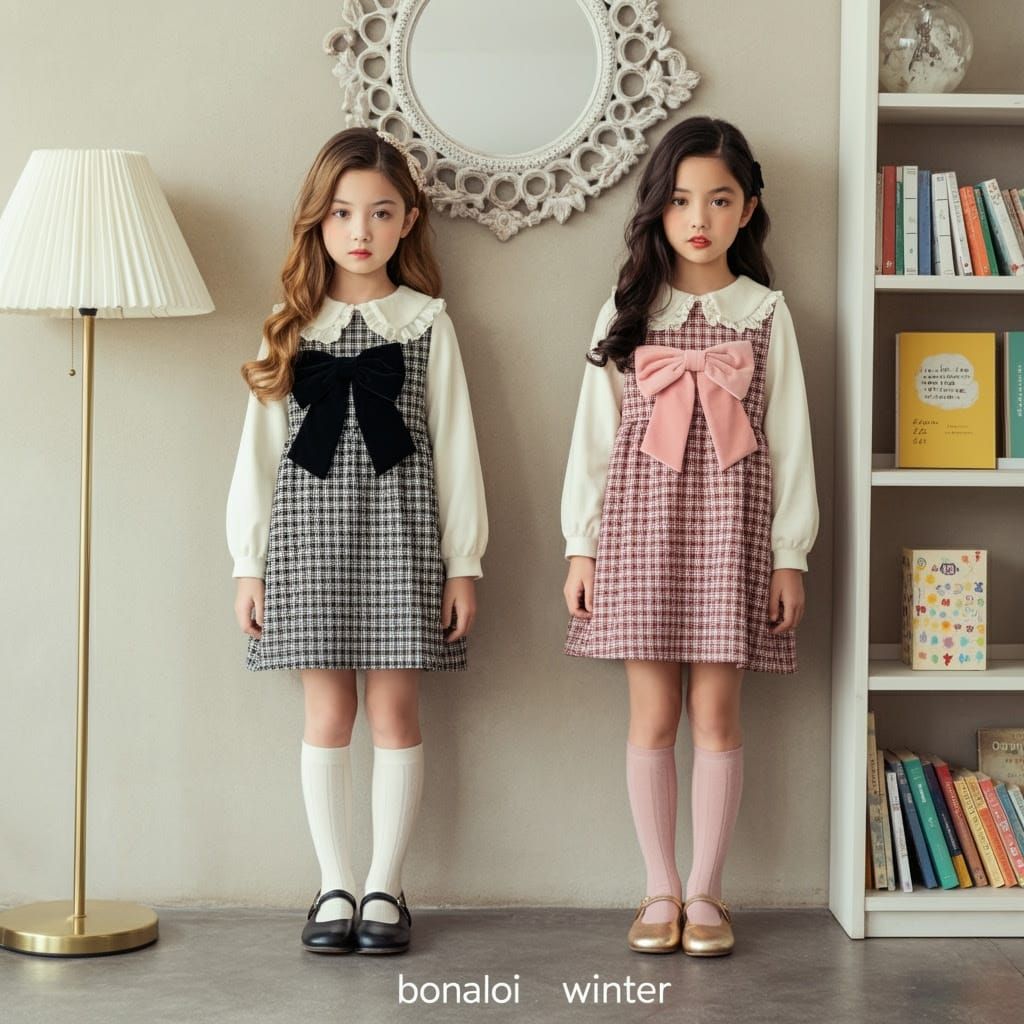 Young Girls in Winter Fashion