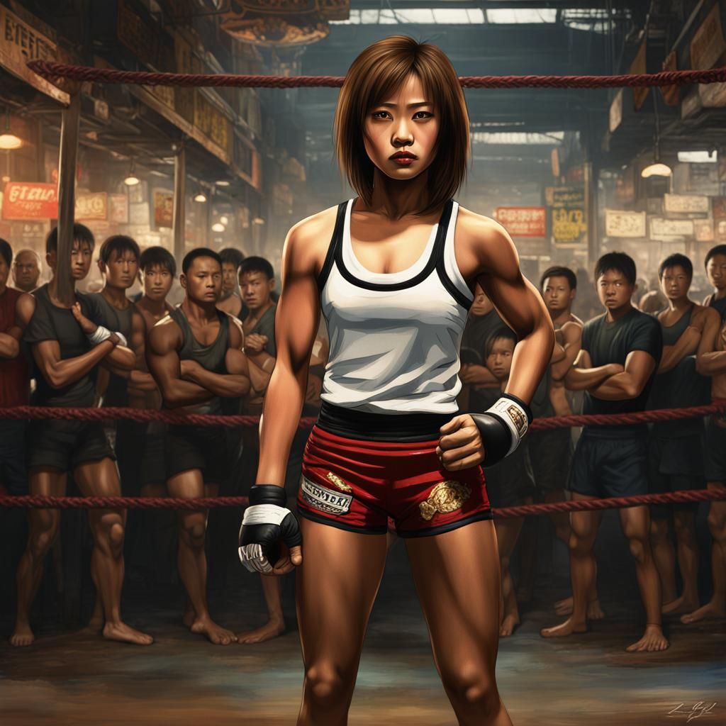 Muay Thai Fighter in Underground Fightclub