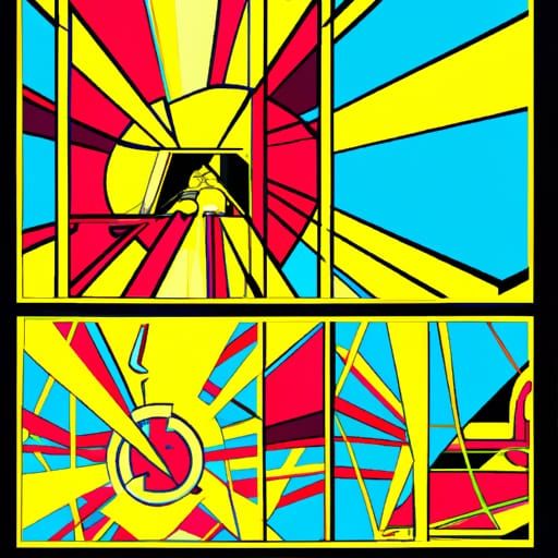 Pop Art Comic Style Screen Print