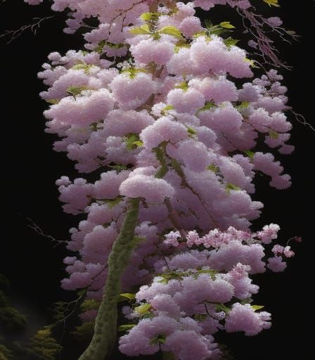 Detailed Sakura Plum Tree Concept Art