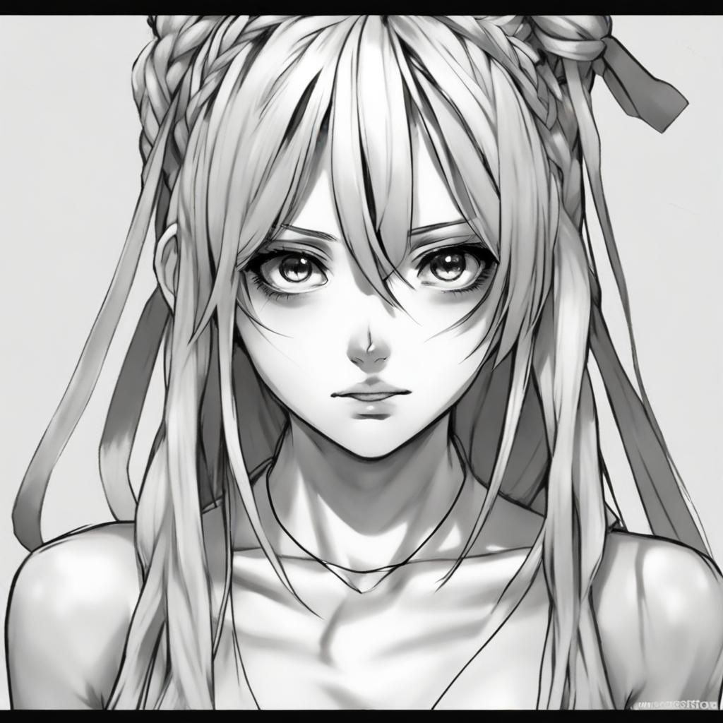 Anime Girl with Ahegao Expression