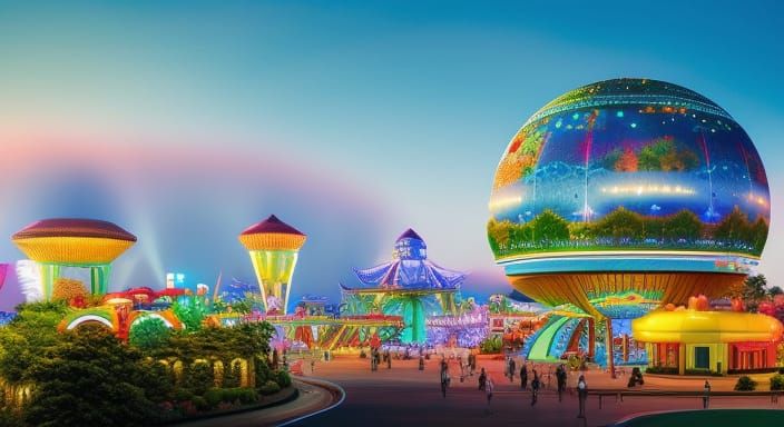Whimsical Theme Park