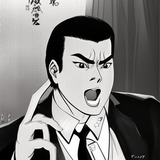 Joseph Estrada Speech in Anime Art Style