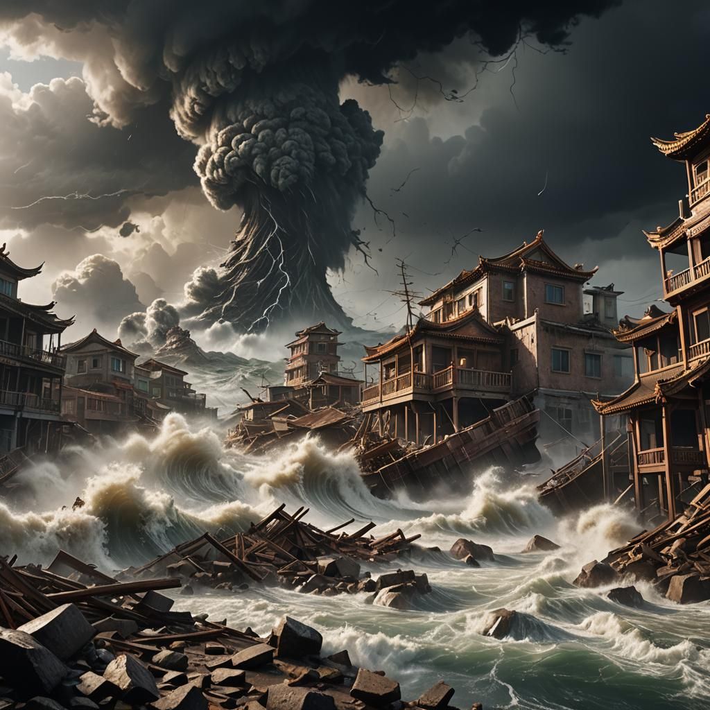 Devastating Natural Disasters Strike Chinese Port in 3D
