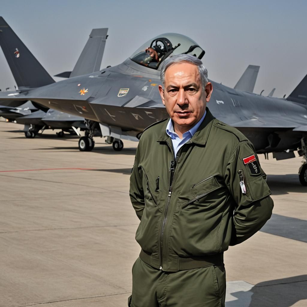 Pilot Uniform Against an F35 Plane