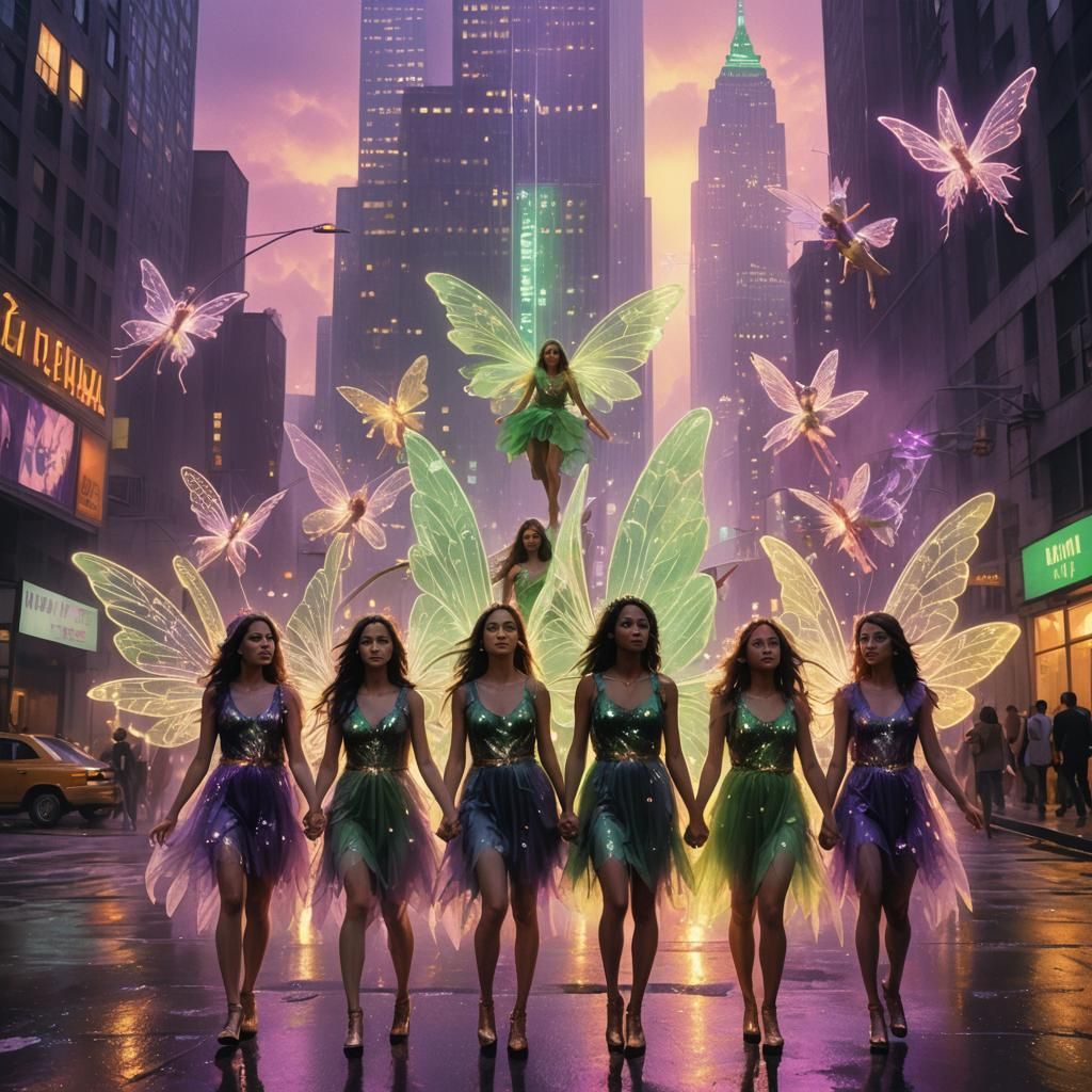 Fairies in 1980s NYC: Fantastical Matte Painting