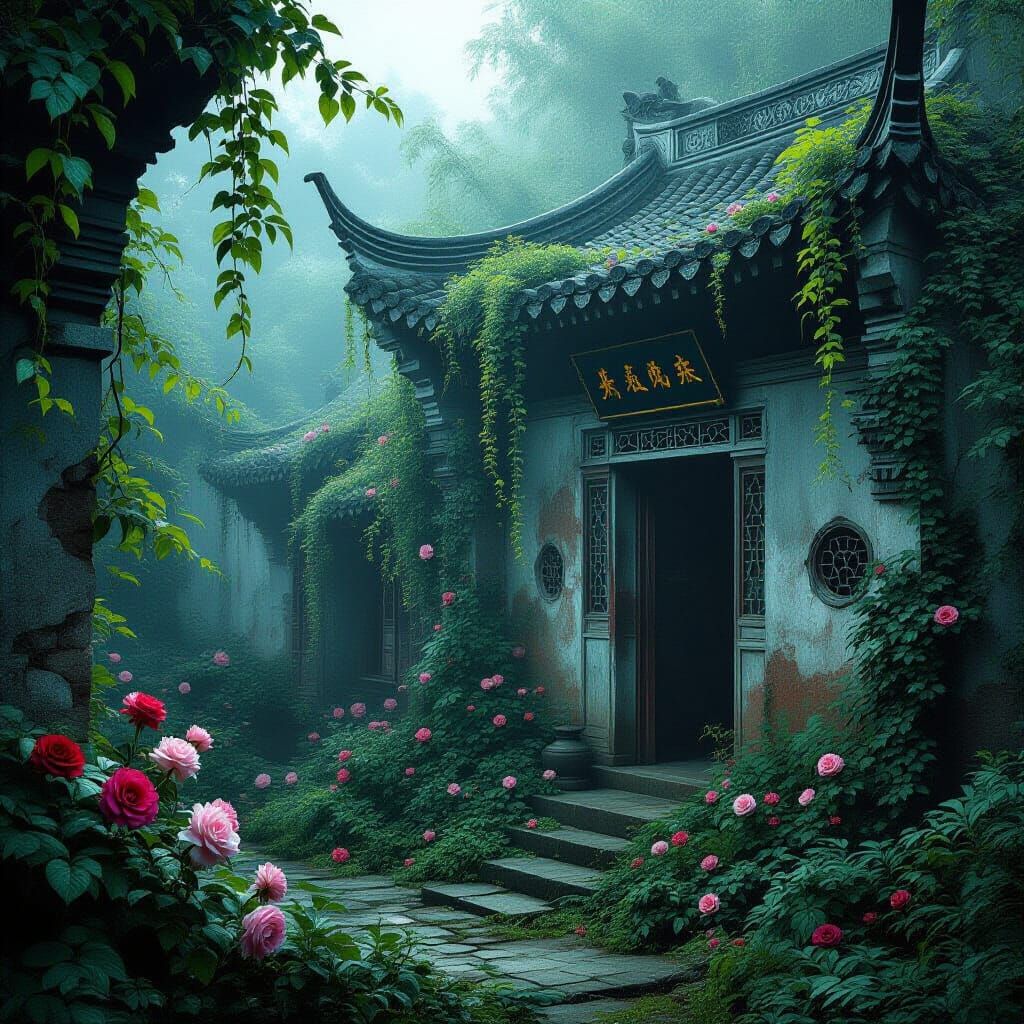 Lush Garden Reclaims Ancient Chinese House