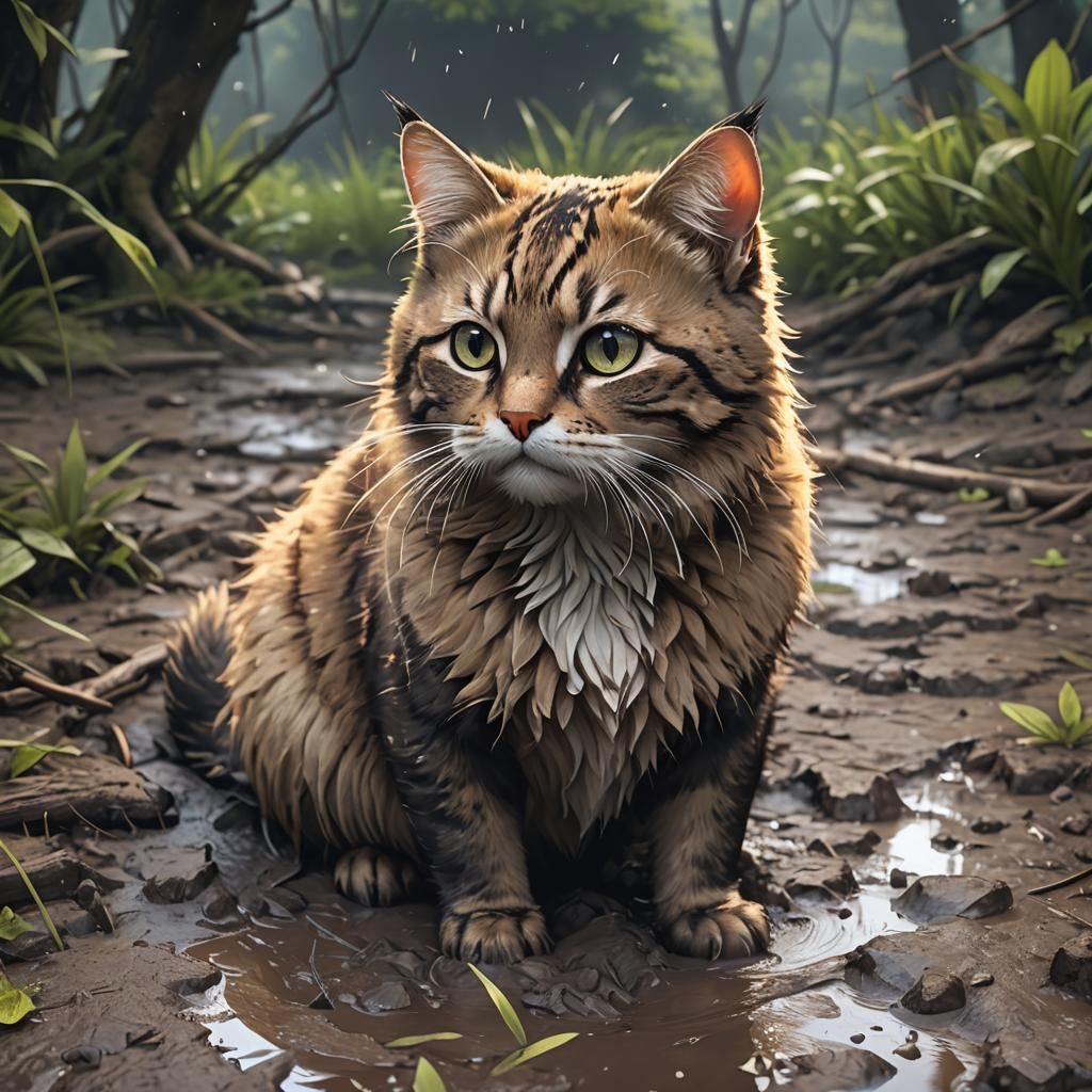 Muddy Whiskers: 3D Anime Art