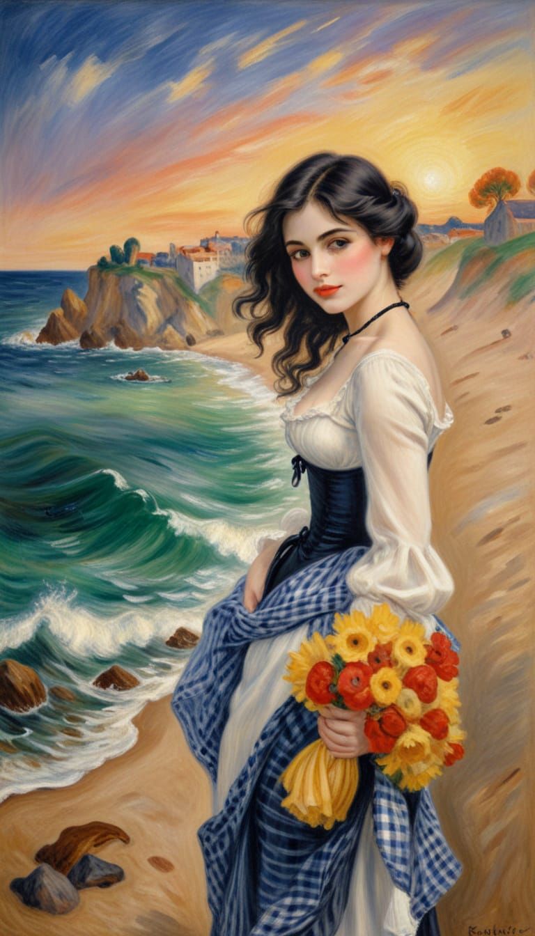 Noir Painting in Renoir Style