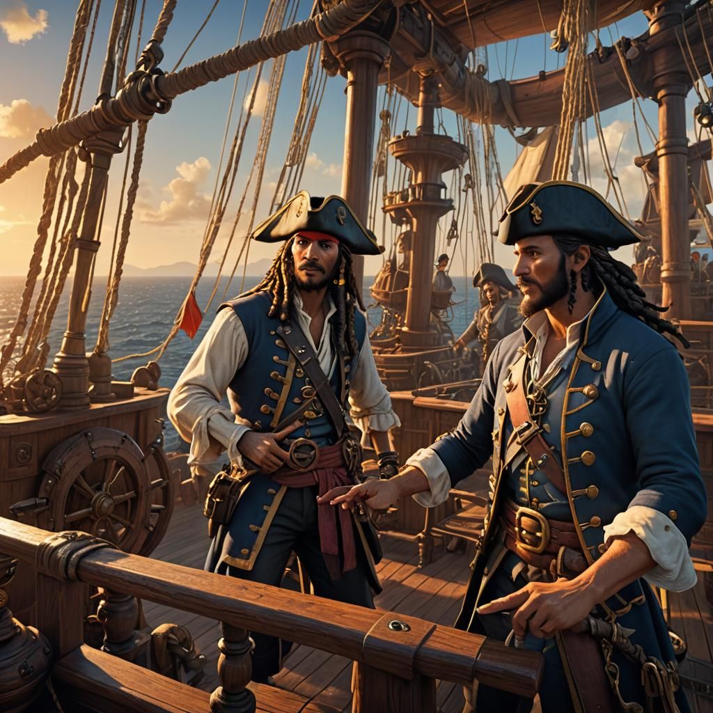Pirate Planning Concept Art in Unreal Engine 5
