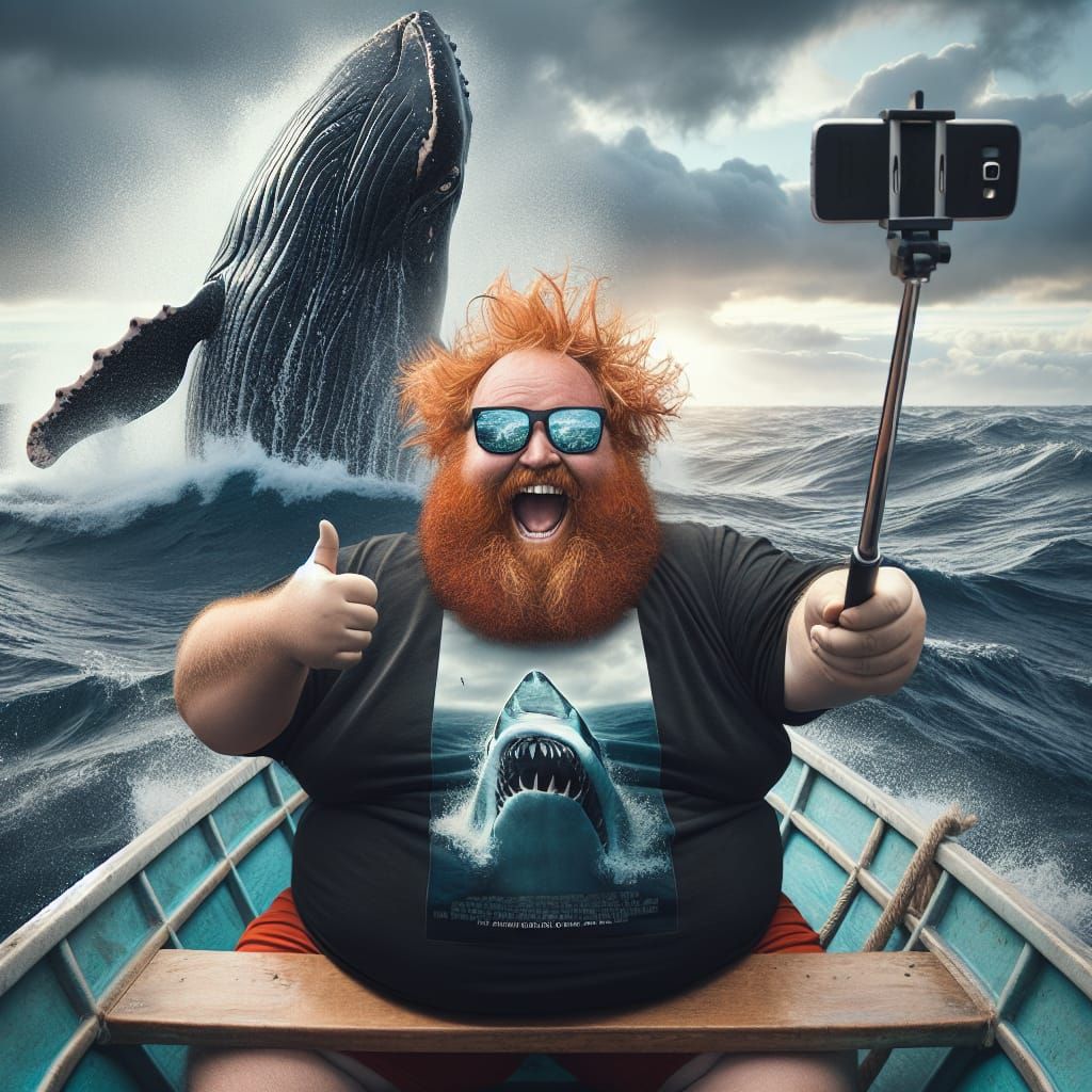 Tourist Selfies with Whale and Shark Movie Poster