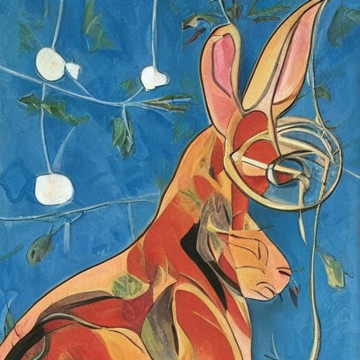 Fractal Rabbits in Nature, Inspired by Tatlin and Matisse