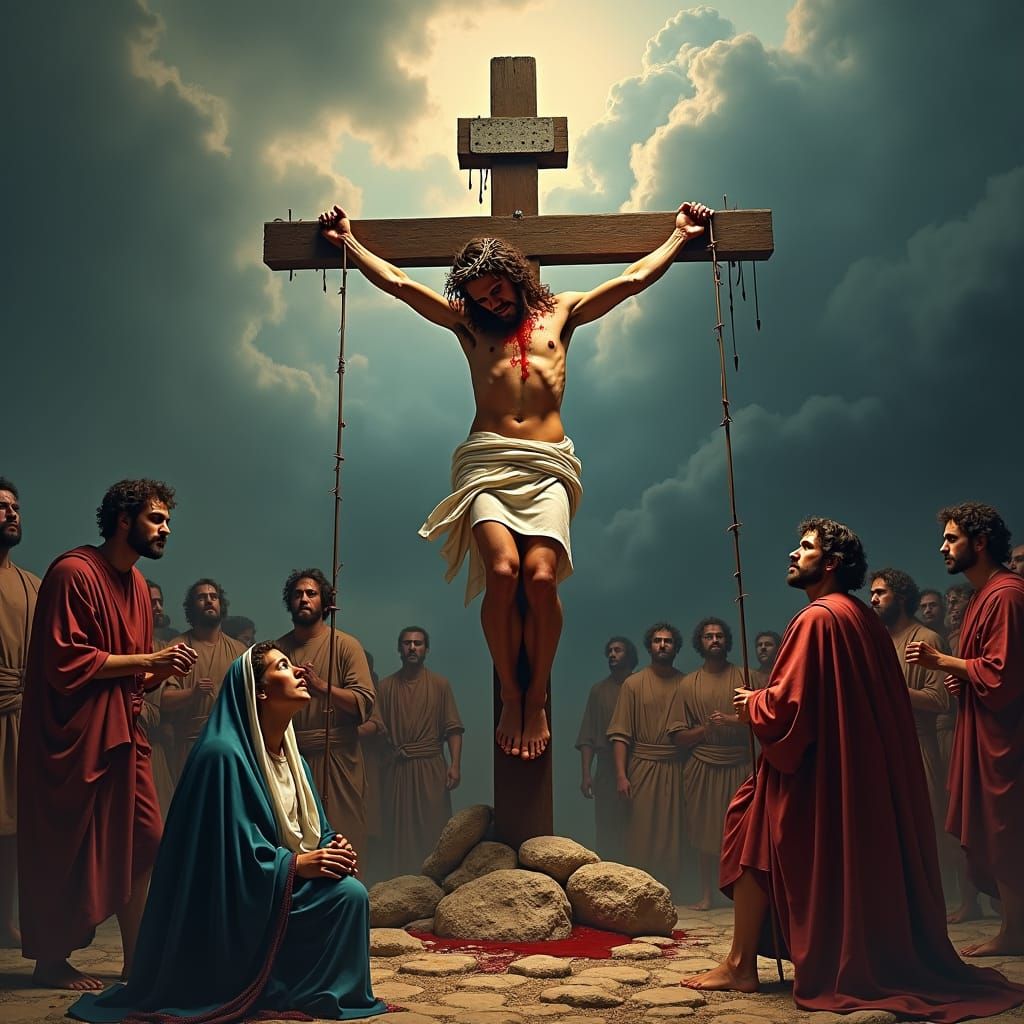 The Crucifixion: An Epic Cinematic Film Still