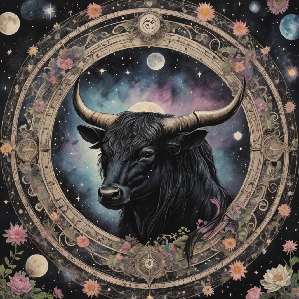 Psychedelic New Moon in Taurus Art