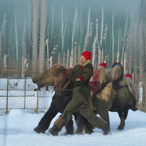 AI Generated Image of the Word 'Russkiy'