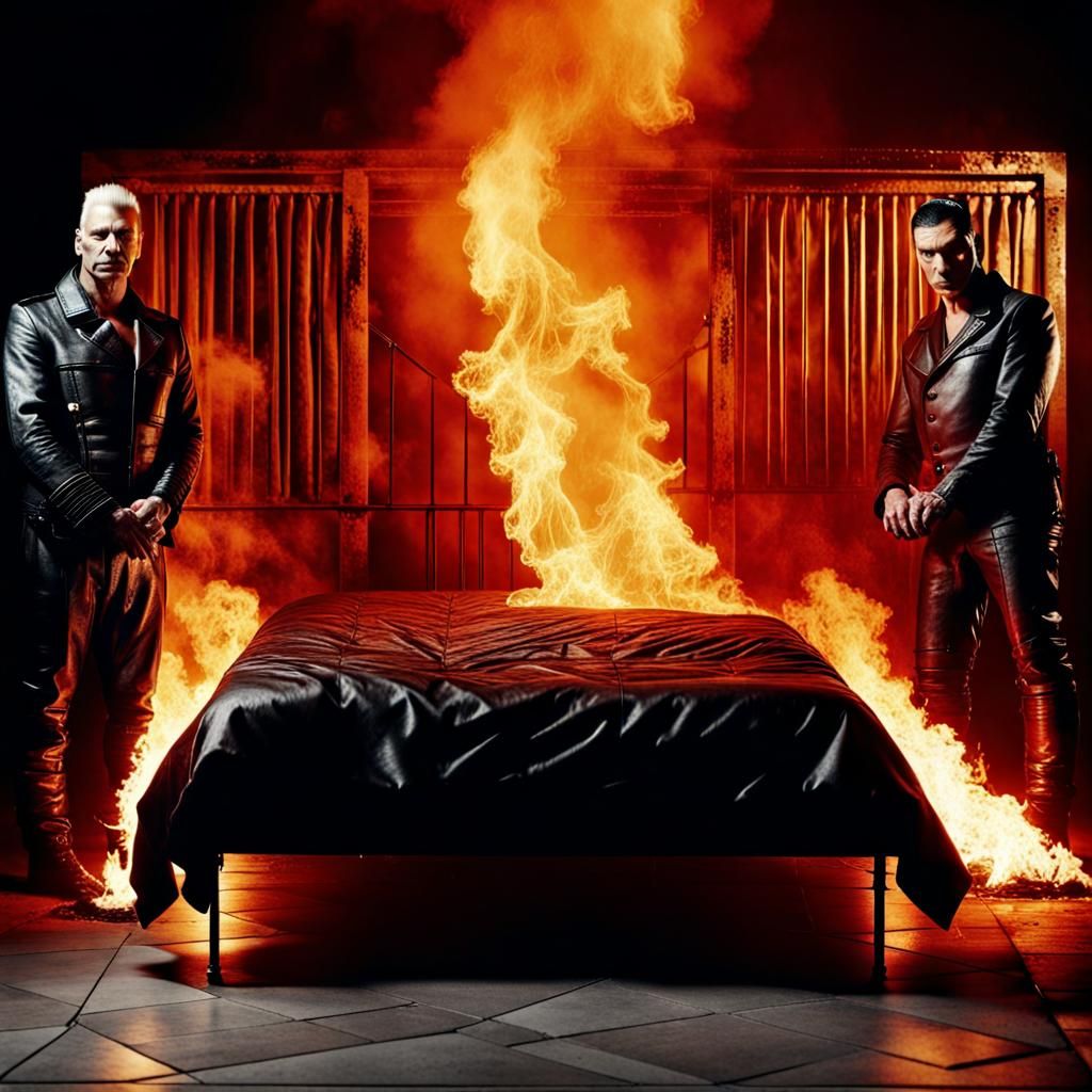 Inferno Bed: A Rammstein-Inspired Vision