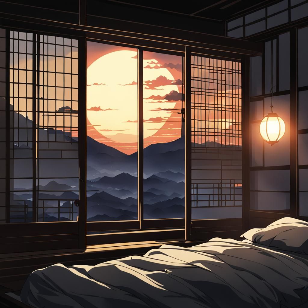 Sunrise in Japanese Room, Anime Key Visual