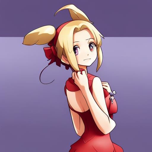 Anime-Style Portrait of Model in Japanese Manga Art