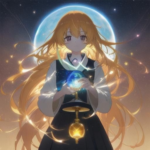 Marisa and Giant Potion Flask: Anime Key Visual