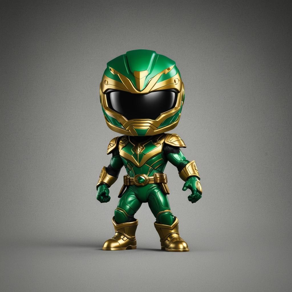 Abel Lang  as the green power ranger funko pop