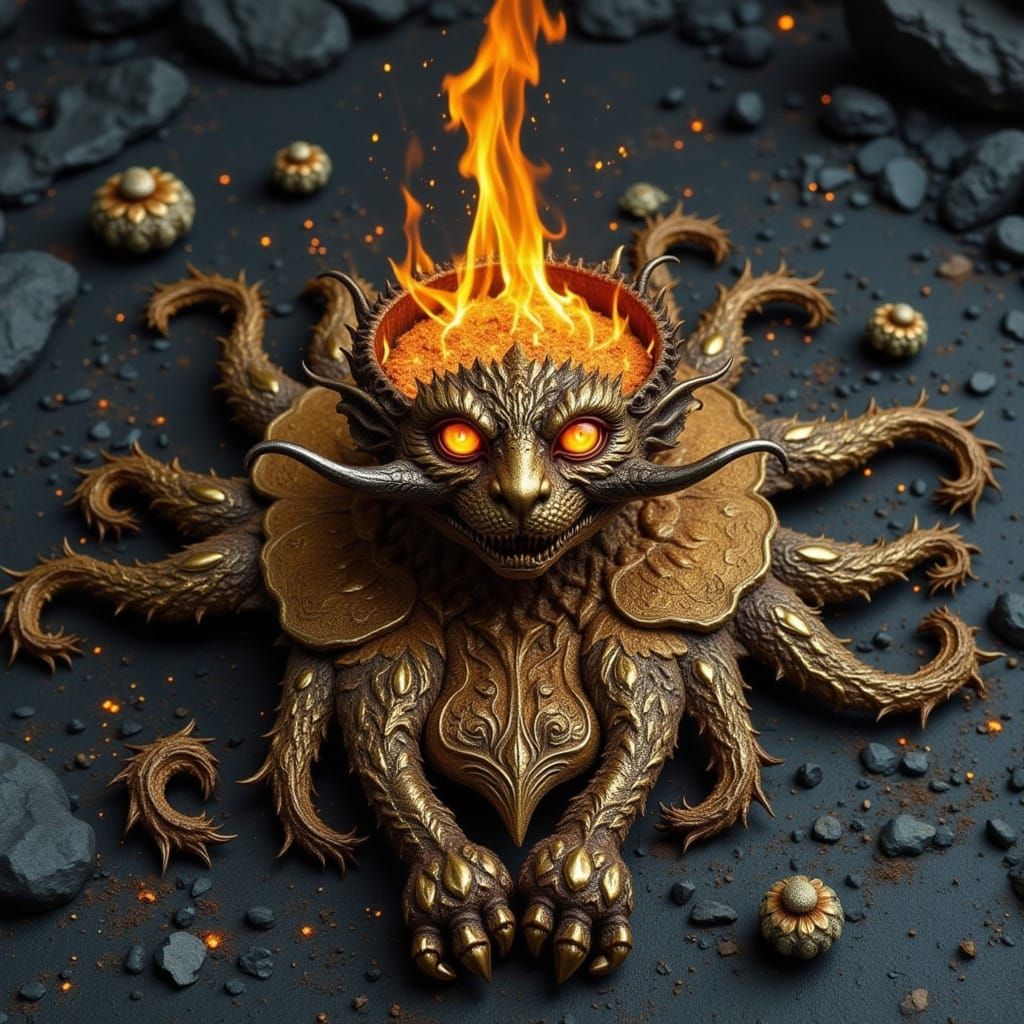 Goddess of Storms in Noir Digital Painting