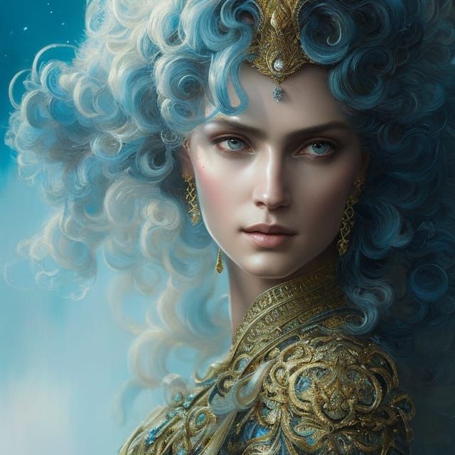 Hyperdetailed Princess Portrait in Regal Style