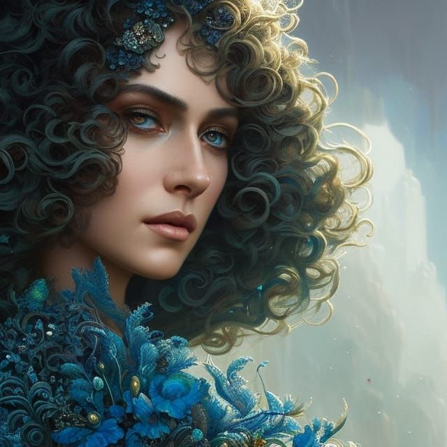 Hyperdetailed Princess Portrait with Intricate Dress