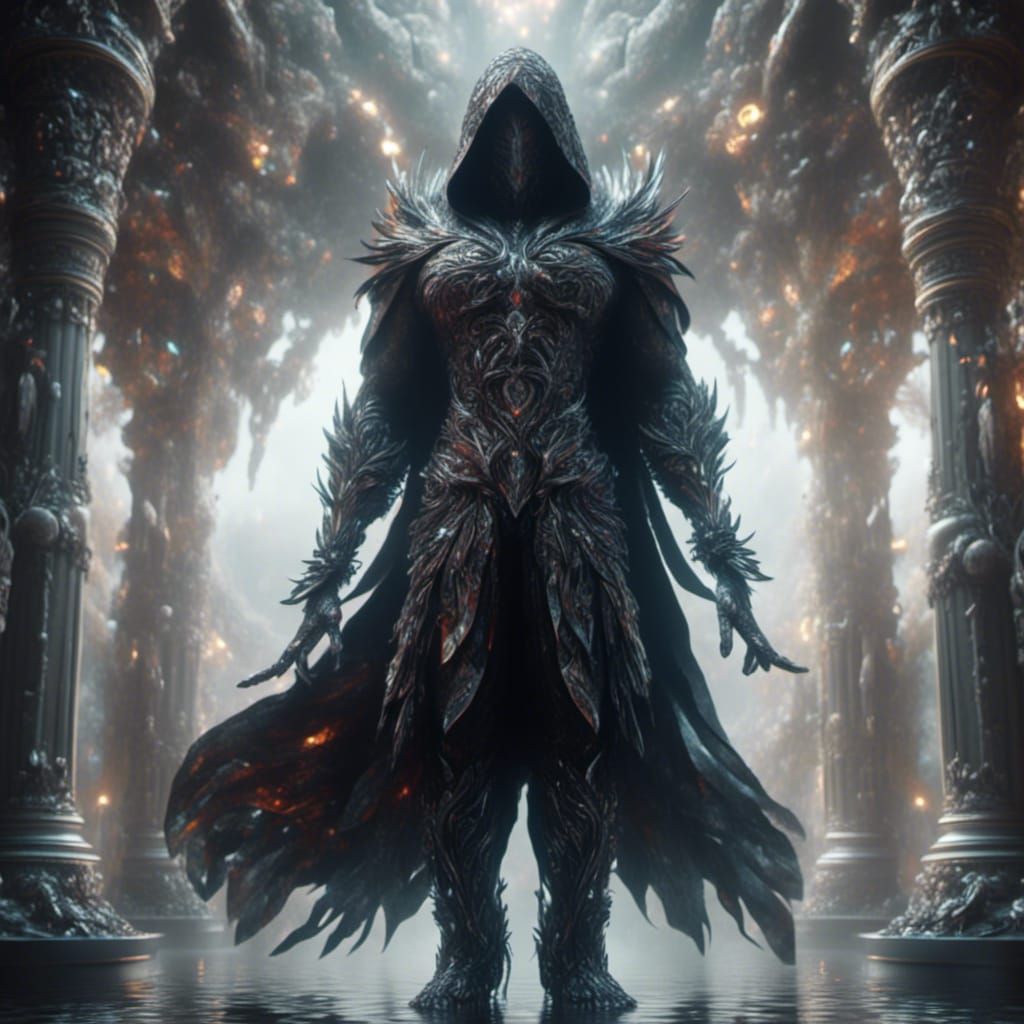 Assassin in Intricate Digital Matte Painting