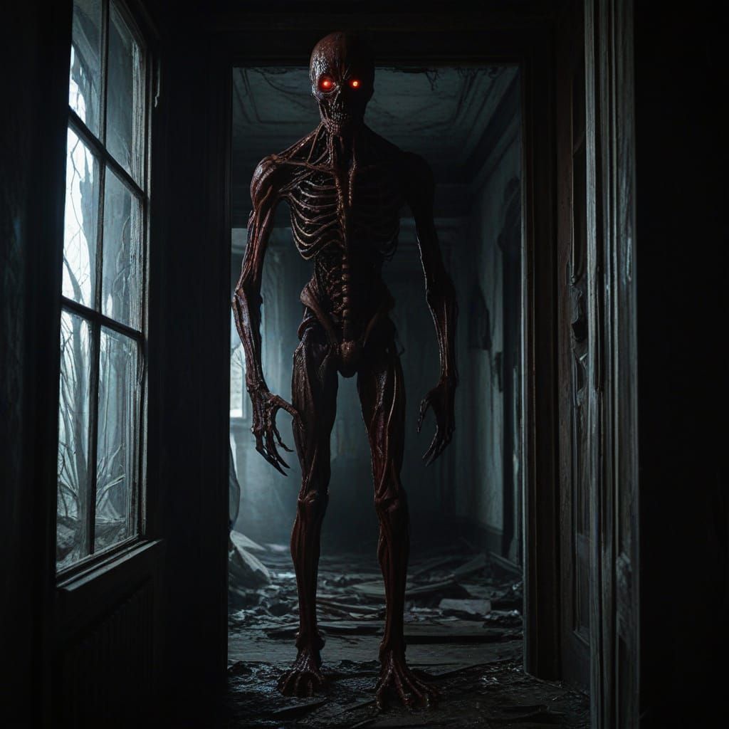 Macabre Figure in Shadows