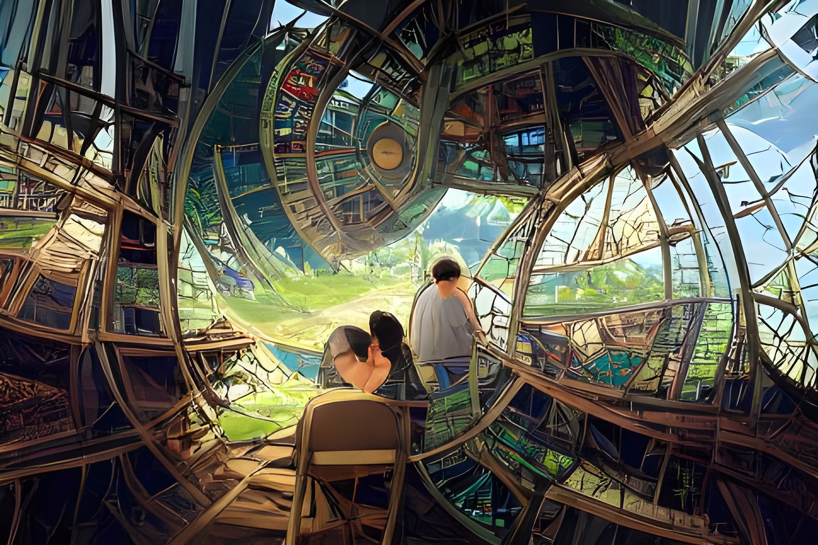Cosmic Hamster Wheel: Anime Concept Art