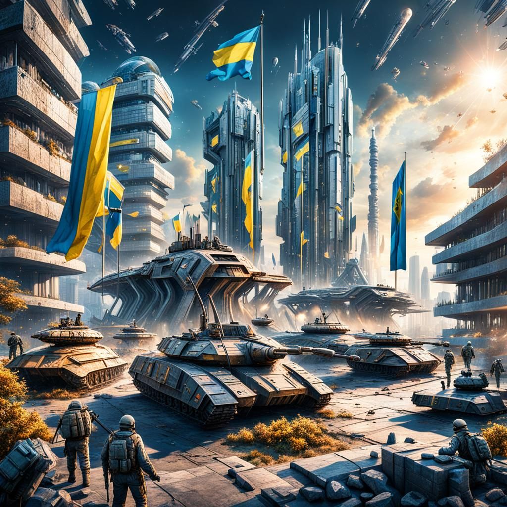The high-tech capital of the future Interplanetary State of Ukraine. Kyiv