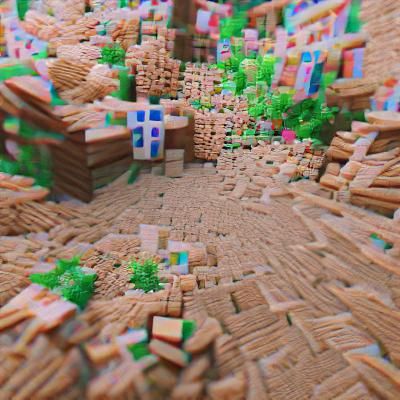 Minecraft World Scene