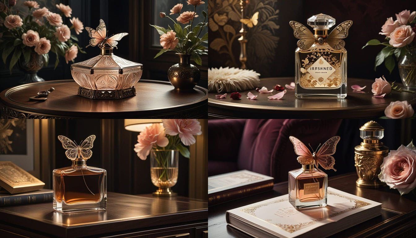 Elegant Art Deco Perfume Bottle in Cut Crystal