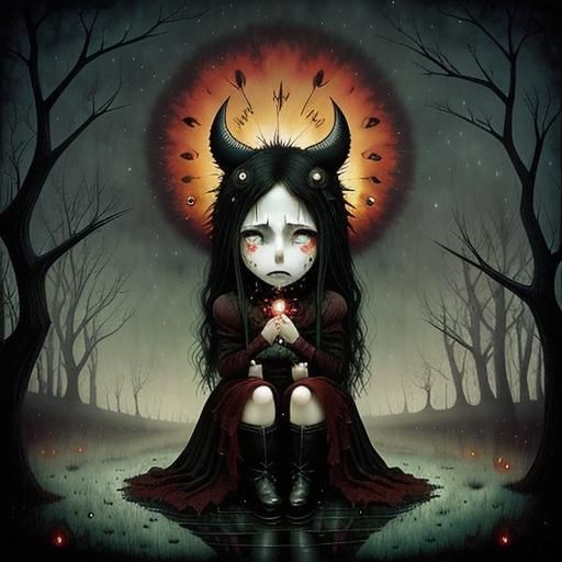 Chibi Expressions of Despair and Sorrow