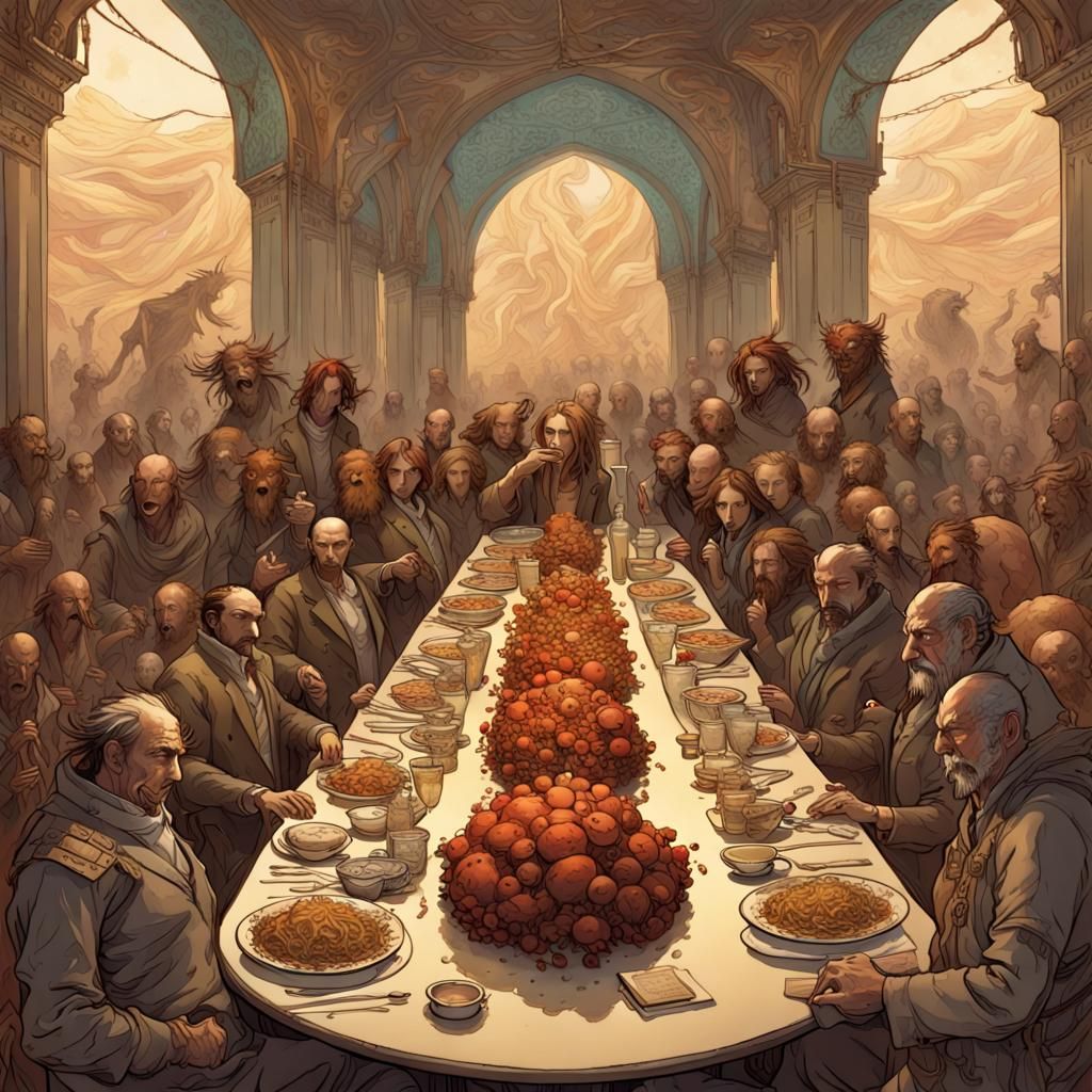 Sentient Tables Horde Grazing at Borderline