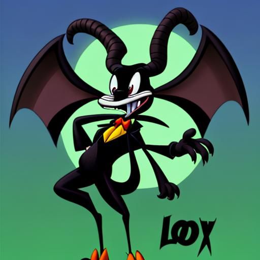 Baphomet as Looney Tunes Character